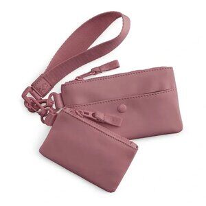 FLX Duo Webbing Wristlet Includes 2 Detachable Zippered Compartments NWT